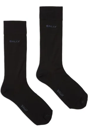 Bally Calcetines con logo en intarsia