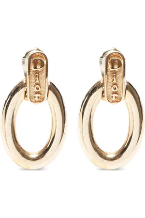 Dior Pendientes de clip circulares 1990