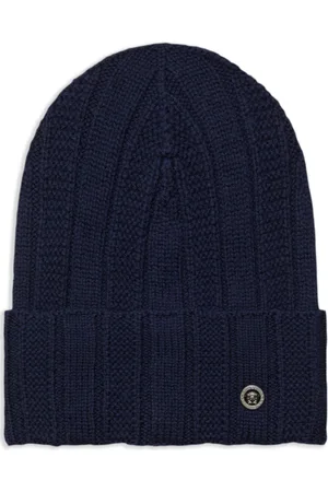 VERSACE Gorro Medusa de canalé