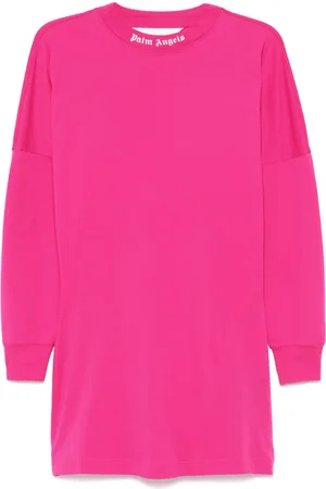Palm Angels Vestido corto con logo curvo