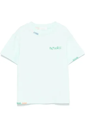 Palm Angels Camiseta con logo bordado