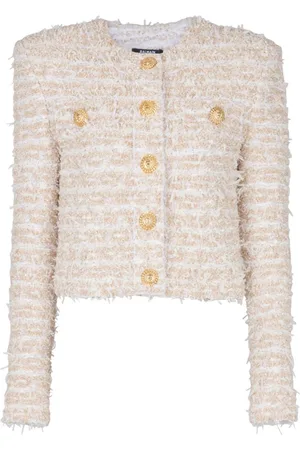 Balmain Chaqueta corta de tweed