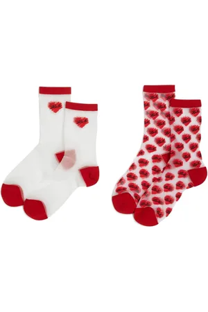Karl Lagerfeld Pack de dos pares de calcetines K/Heart