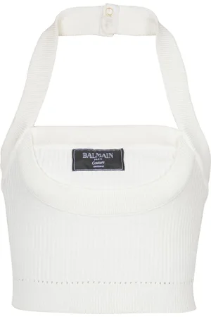 Balmain Top con cuello halter