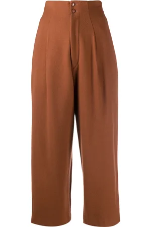 YOHJI YAMAMOTO Pantalones capri de talle alto 1980