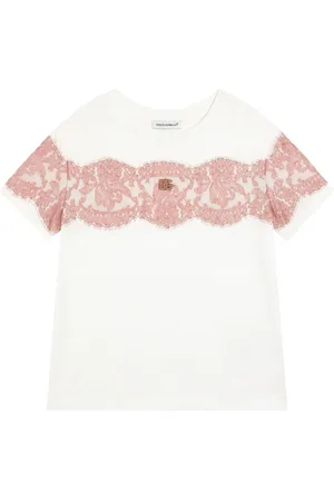 Dolce & Gabbana Camiseta con detalles de encaje