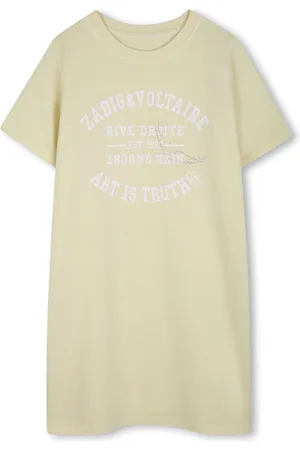 Zadig & Voltaire Vestido estilo camiseta estampado