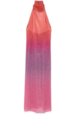 Oseree Vestido midi con detalle drapeado