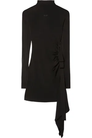 OFF-WHITE Vestido corto drapeado