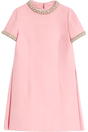 VALENTINO GARAVANI Vestido corto con motivo Crepe Couture bordado