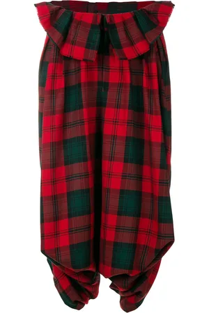 Comme des Garçons Pantalones fluidos a cuadros
