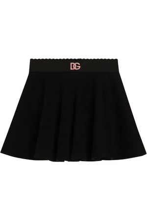Dolce & Gabbana Falda con logo bordado