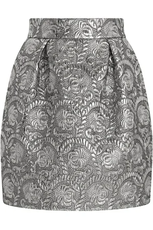 Dolce & Gabbana Falda midi con efecto brocado