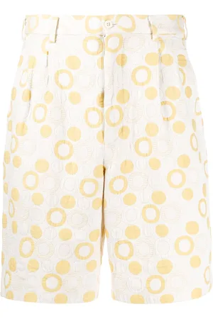 Comme des Garçons Pantalones cortos con estampado de círculos 2000