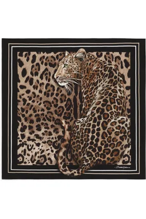 Dolce & Gabbana Pañuelo con estampado de leopardo