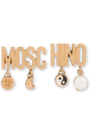 Moschino Pendientes con letras del logo