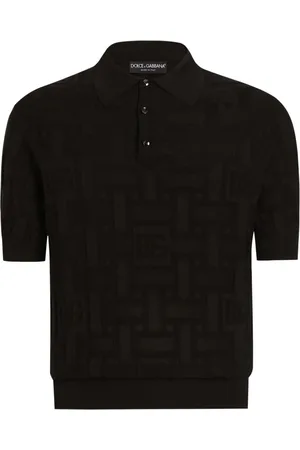 Dolce & Gabbana Polo con logo en jacquard