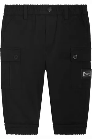 Dolce & Gabbana Bermudas cargo con placa del logo