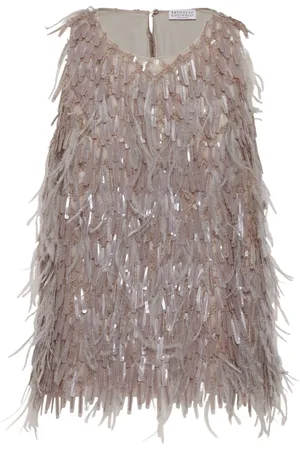 Brunello Cucinelli Top Dazzling bordado