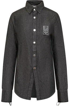 Ludovic De Saint Sernin Camiseta con logo y apliques