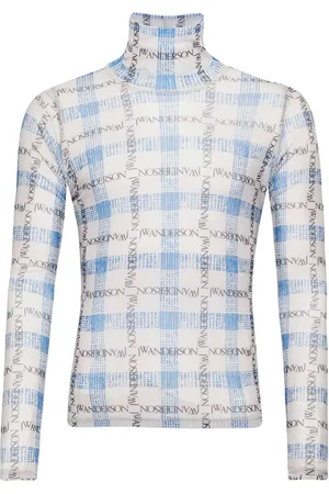 J.W.Anderson Camiseta con cuadrícula y logo