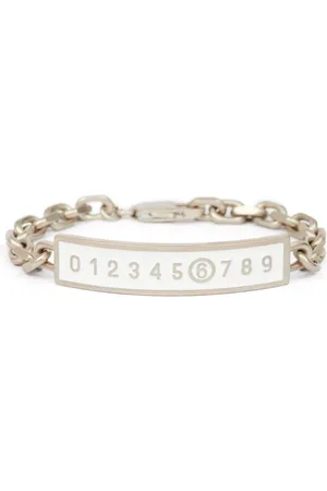 Maison Margiela Pulsera con logo esmaltado