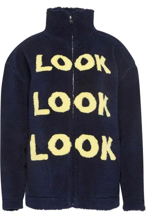 J.W.Anderson Chaqueta con cremallera y eslogan Look en intarsia