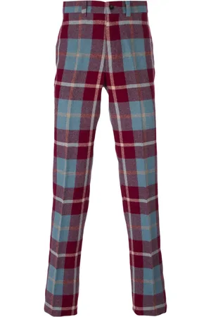 Jean Paul Gaultier Pantalones rectos de tartán