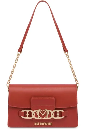 Moschino Bolso de hombro con cadena de corazones
