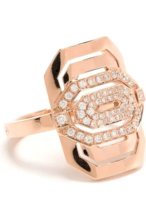 Statement Anillo de cóctel Mini My Way en oro rosa de 18kt con diamantes