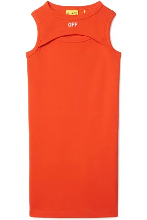 OFF-WHITE Vestido sin mangas con sello Off