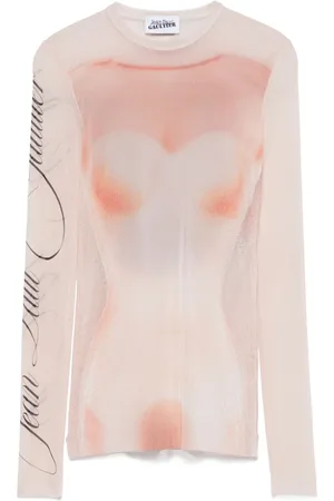 Jean Paul Gaultier Camiseta con silueta estampada