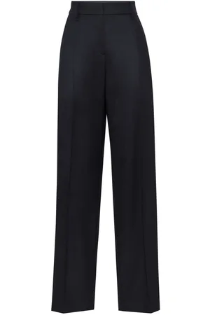 Brunello Cucinelli Pantalones anchos con detalle Monili