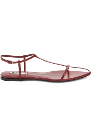 Jil Sander Sandalias planas con tiras cruzadas
