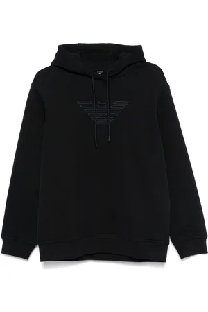 Emporio Armani Sudadera con capucha y logo bordado