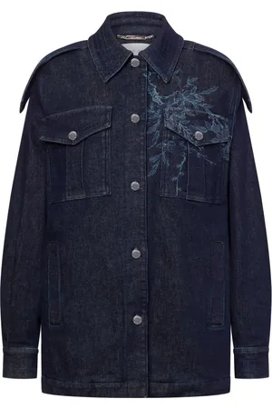 Alberta Ferretti Chaqueta vaquera con estampado floral