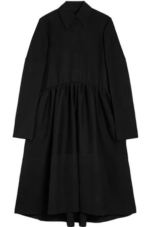 Jil Sander Vestido camisero midi con botones