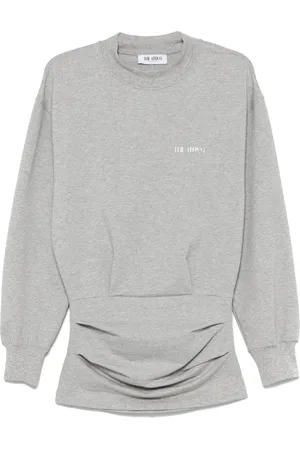 The Attico Vestido corto con aplique del logo