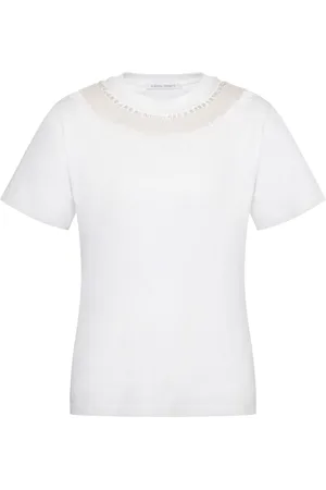 Alberta Ferretti Camiseta con detalle de lentejuelas