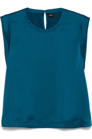 HUGO BOSS Top con efecto satinado