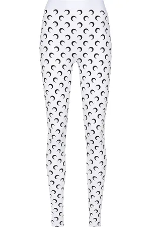 Marine Serre Leggins con motivo de luna creciente