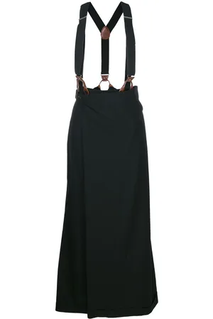 Jean Paul Gaultier Pantalones con falda y tirantes