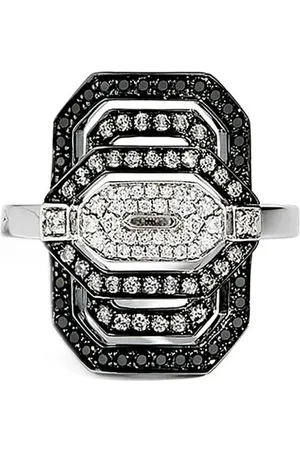 Statement Anillo My Way Gradient mini en plata de ley con diamantes