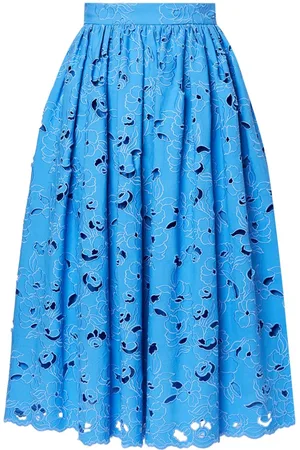 Erdem Falda midi con bordado floral