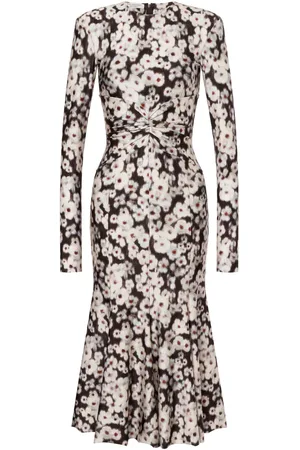 Serafini Vestido con motivo floral