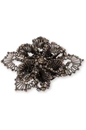 Alberta Ferretti Broche con motivo floral