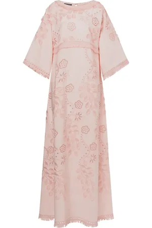 Alberta Ferretti Vestido con bordado floral