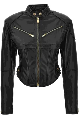 VERSACE Chaqueta con cremallera oculta
