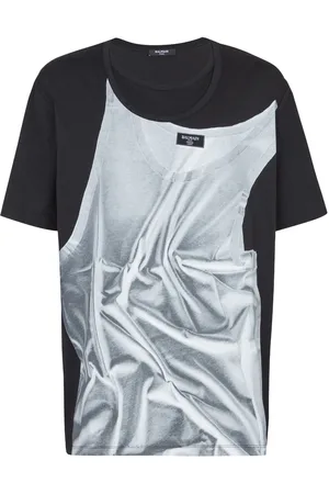 Balmain Camiseta con estampado gráfico