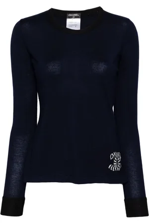 CHANEL Top con logo CC 2000